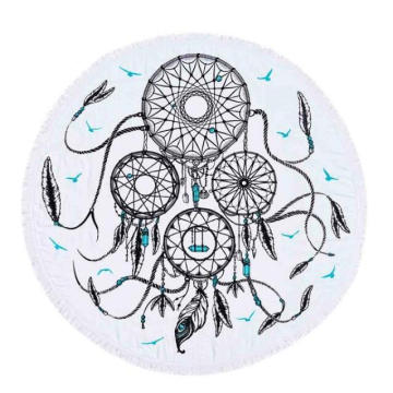 100% coton créatif Dream catcher Rond serviette de plage RBT-174